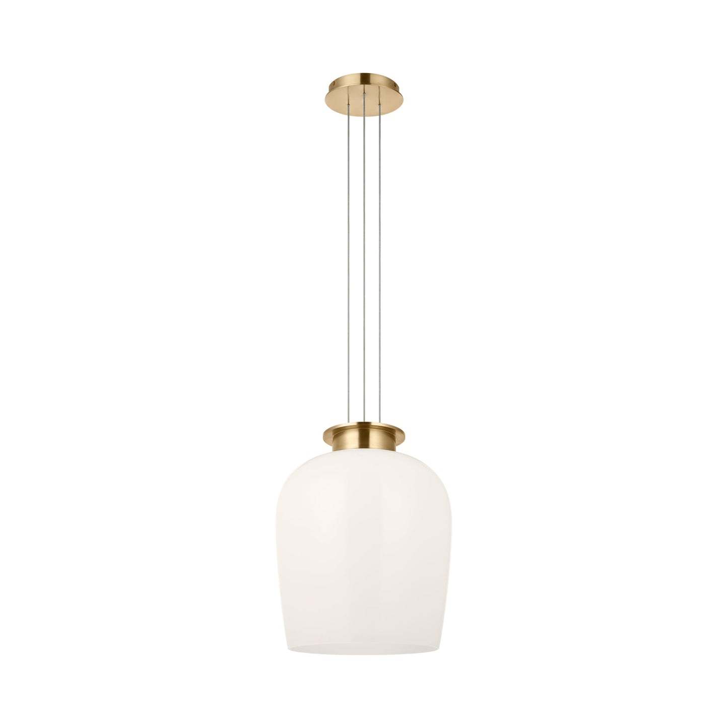 Vetro LED Pendant Light in Hand Rubbed Antique Brass (26.9-Inch).
