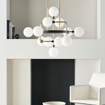 Viaggio Chandelier in living room.