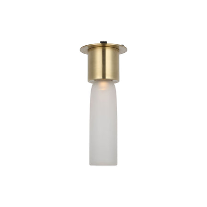 Volver LED Flush Mount Ceiling Light in Hand Rubbed Antique Brass (Small).
