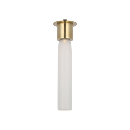 Volver LED Flush Mount Ceiling Light in Hand Rubbed Antique Brass (Medium).