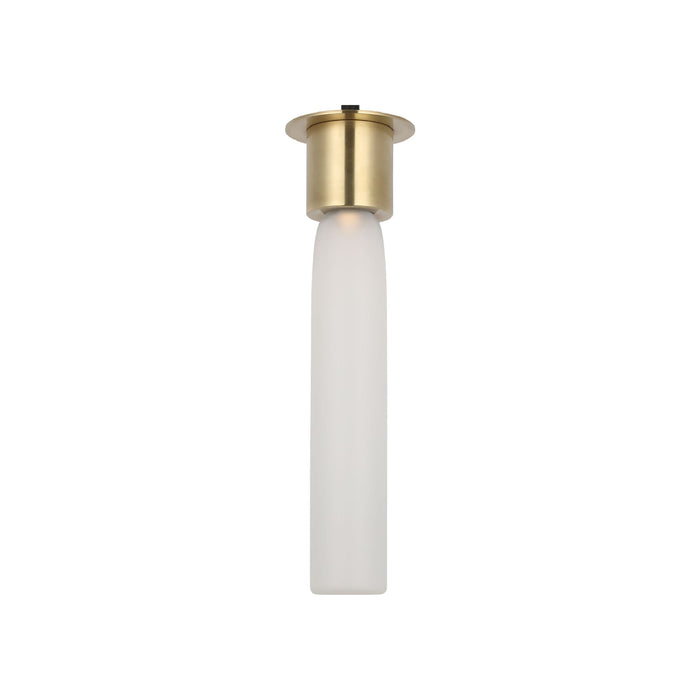 Volver LED Flush Mount Ceiling Light in Hand Rubbed Antique Brass (Medium).