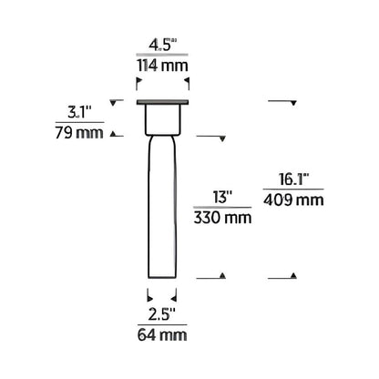 Volver LED Flush Mount Ceiling Light - line drawing.