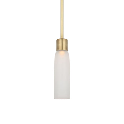 Volver LED Pendant Light in Hand Rubbed Antique Brass (Small).
