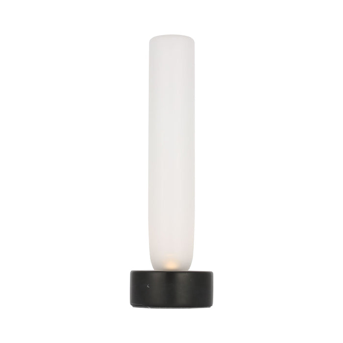 Volver LED Table Lamp in Black Marble (14.9-Inch).