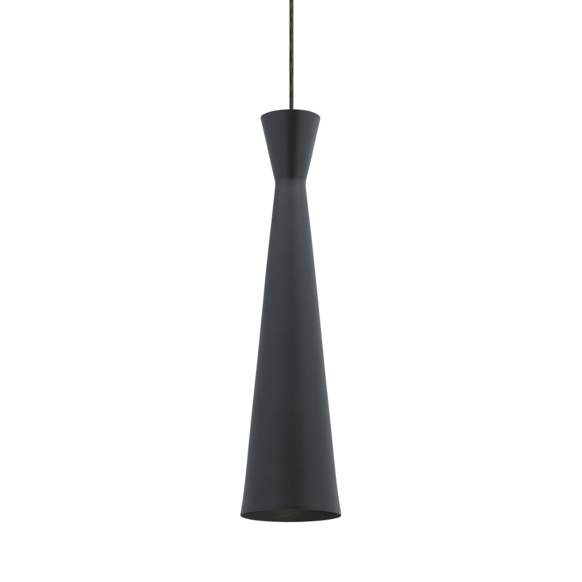 Windsor Low Voltage Pendant Light in Black/Antique Bronze.