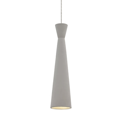 Windsor Low Voltage Pendant Light in Concrete/Chrome.