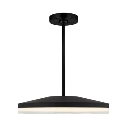 Wyatt LED Pendant Light in Nightshade Black.