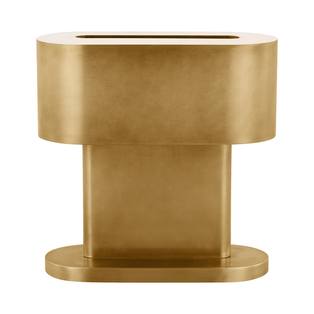 Wyllis LED Table Lamp in Natural Brass (4.9-Inch).