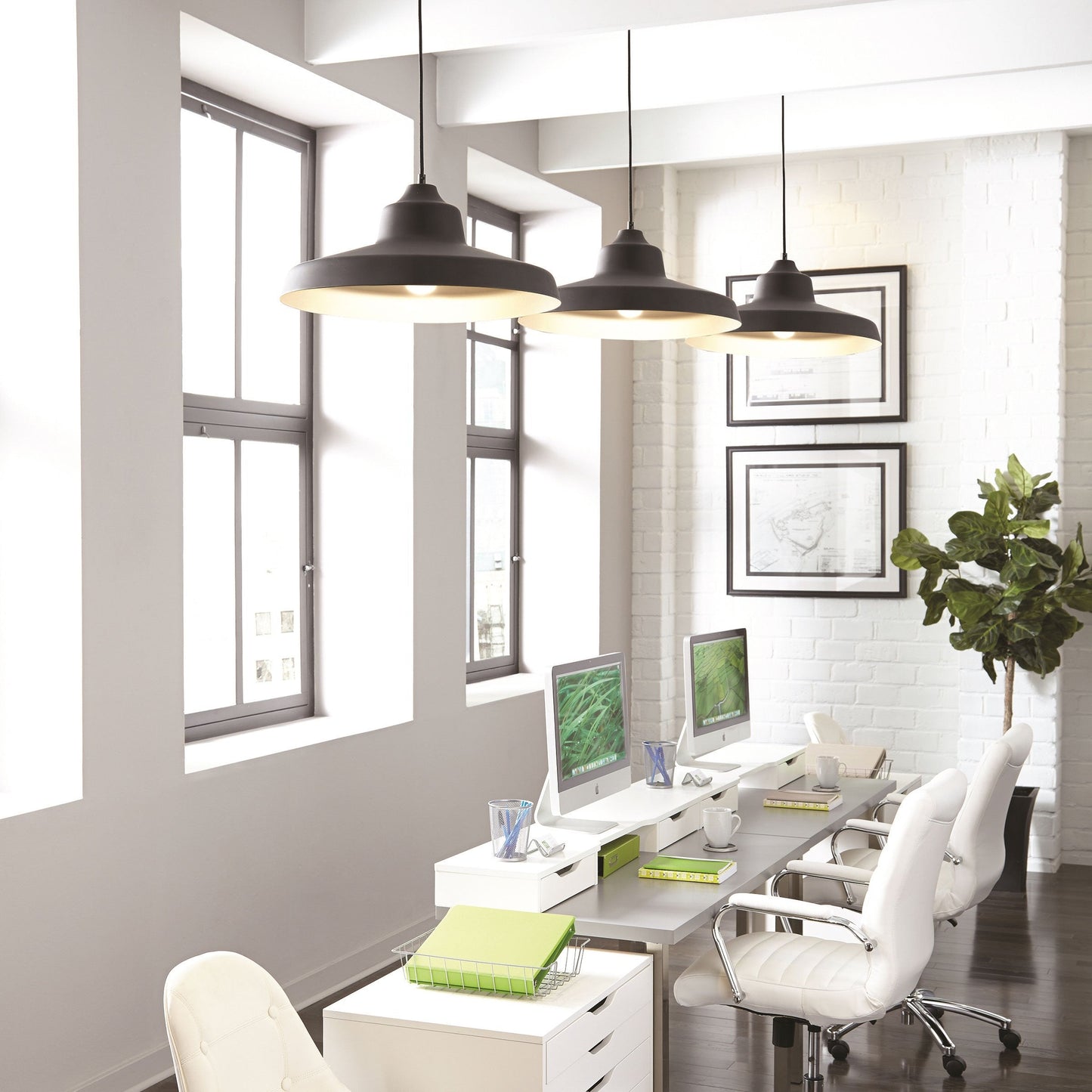 Zevo Pendant Light in office.