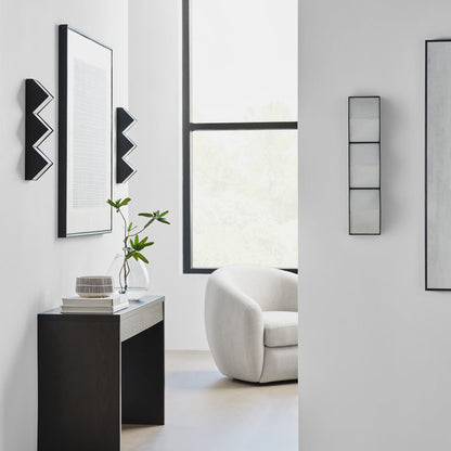 Zig Zag LED Wall Light in living room.