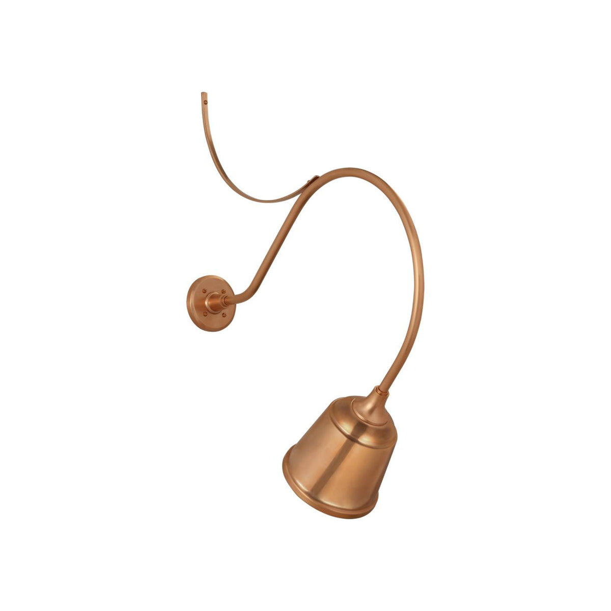 Academy Anchored Larrabee Barn Outdoor Wall Light in Soft Copper/8-Inch Soft Copper Rockhouse Shade (26.5-Inch).