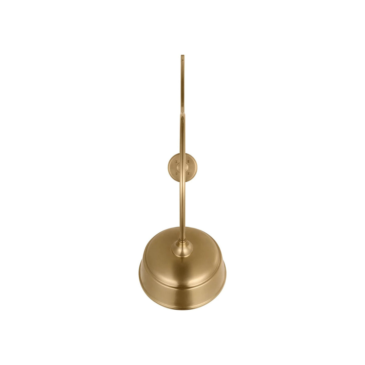 Academy Anchored Larrabee Barn Outdoor Wall Light in Hand-Rubbed Antique Brass/12.5-Inch Hand-Rubbed Antique Brass Rockhouse Shade (26.5-Inch).