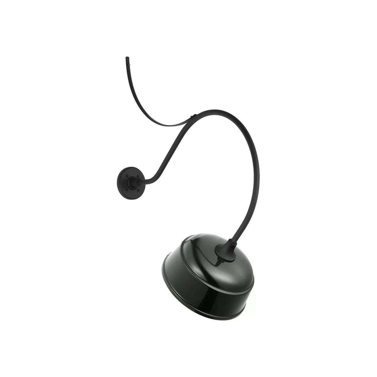 Academy Anchored Larrabee Barn Outdoor Wall Light in Matte Black/12.5-Inch Green Rockhouse Shade (26.5-Inch).