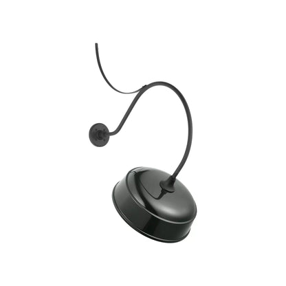 Academy Anchored Larrabee Barn Outdoor Wall Light in Matte Black/16-Inch Green Rockhouse Shade (26.5-Inch).