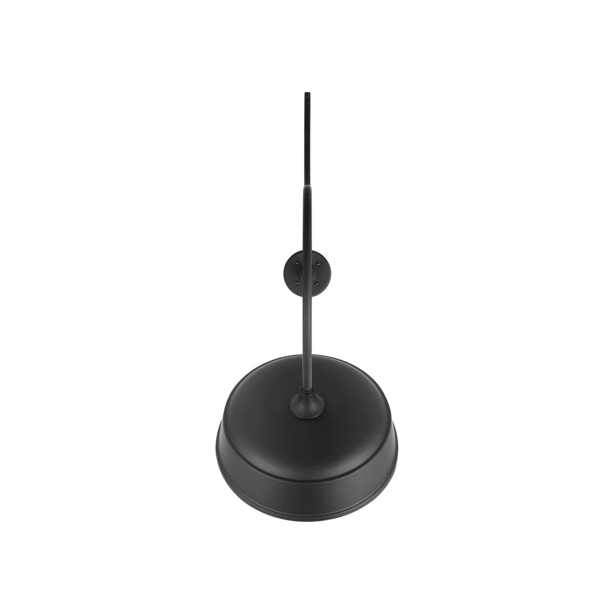 Academy Anchored Larrabee Barn Outdoor Wall Light in Matte Black/16-Inch Matte Black Rockhouse Shade (26.5-Inch).