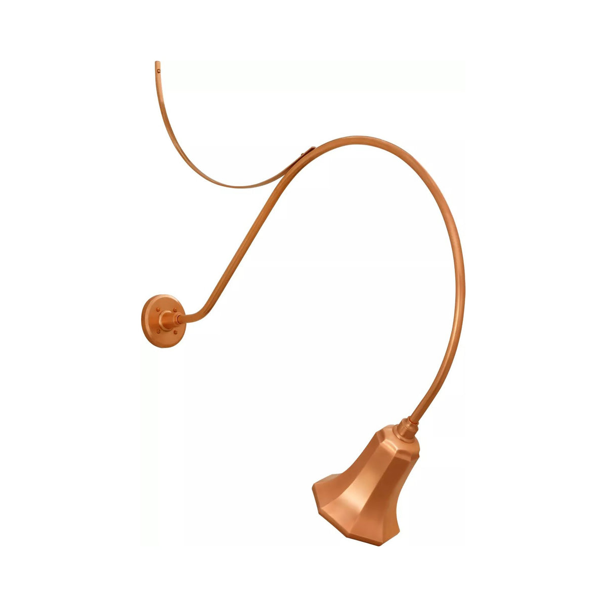 Academy Anchored Larrabee Barn Outdoor Wall Light in Soft Copper/7.5-Inch Soft Copper Savannah Shade (36-Inch).