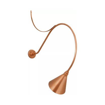 Academy Anchored Larrabee Barn Outdoor Wall Light in Soft Copper/9-Inch Soft Copper Conical Savannah Shade (36-Inch).