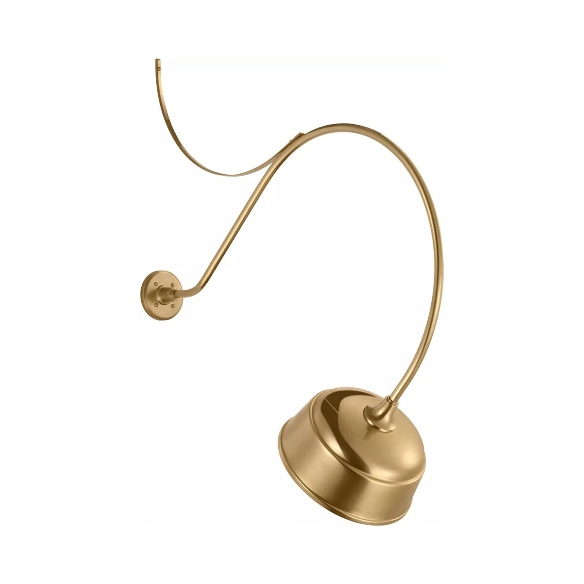 Academy Anchored Larrabee Barn Outdoor Wall Light in Hand-Rubbed Antique Brass/12.5-Inch Hand-Rubbed Antique Brass Rockhouse Shade (36-Inch).