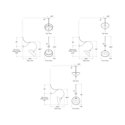 Academy Anchored Larrabee Barn Outdoor Wall Light - line drawing.