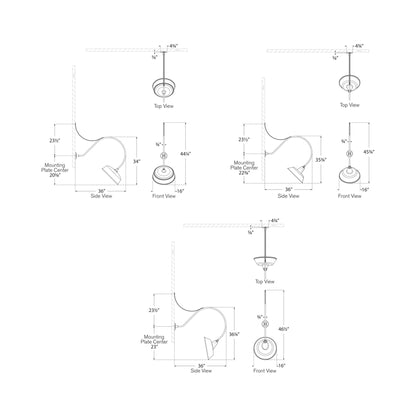 Academy Anchored Larrabee Barn Outdoor Wall Light - line drawing.