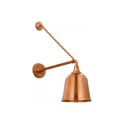Academy Anchored Mack Barn Outdoor Wall Light in Soft Copper (8-Inch Soft Copper Rockhouse Shade).