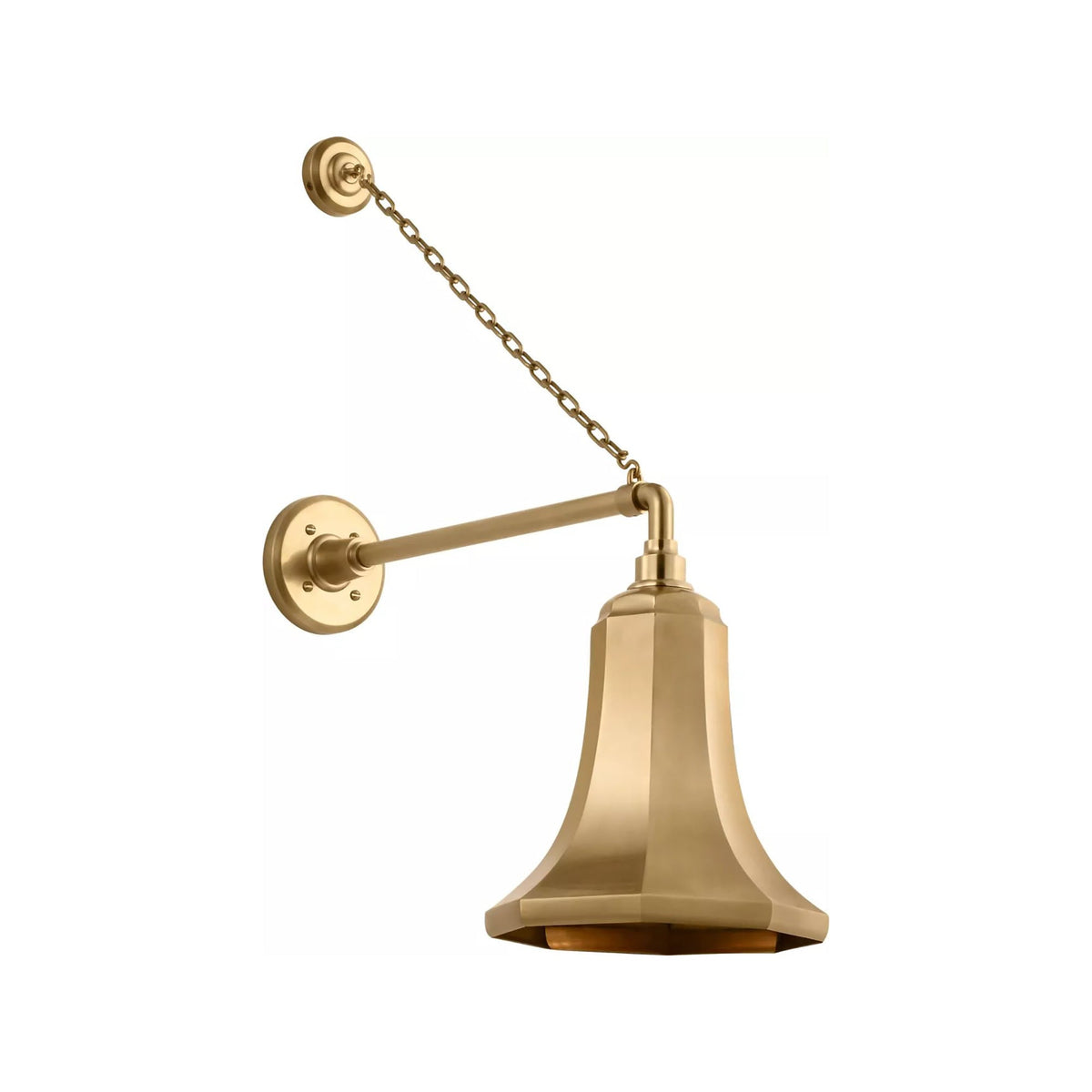 Academy Anchored Mack Barn Outdoor Wall Light in Hand-Rubbed Antique Brass (9.25-Inch Hand-Rubbed Antique Brass Savannah Shade).