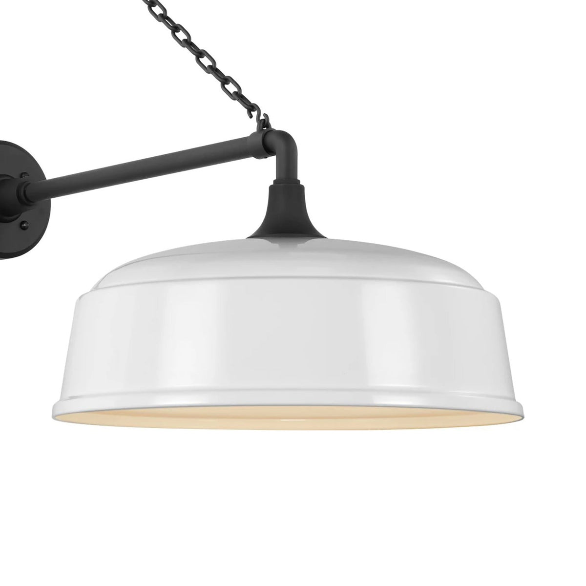 Academy Anchored Mack Barn Outdoor Wall Light in Detail.