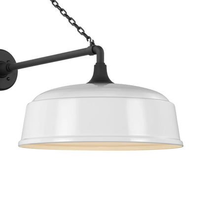 Academy Anchored Mack Barn Outdoor Wall Light in Detail.