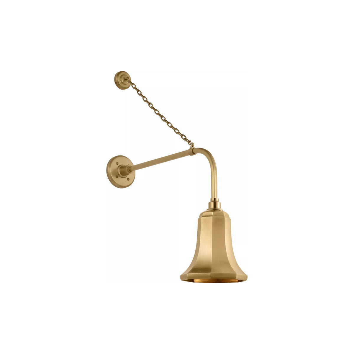 Academy Anchored Rex Barn Outdoor Wall Light in Hand-Rubbed Antique Brass (7.5-Inch Hand-Rubbed Antique Brass Savannah Shade).