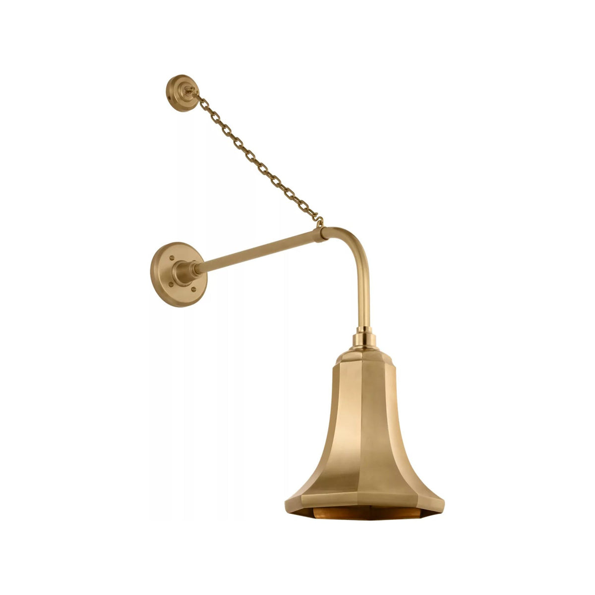 Academy Anchored Rex Barn Outdoor Wall Light in Hand-Rubbed Antique Brass (9.25-Inch Hand-Rubbed Antique Brass Savannah Shade).