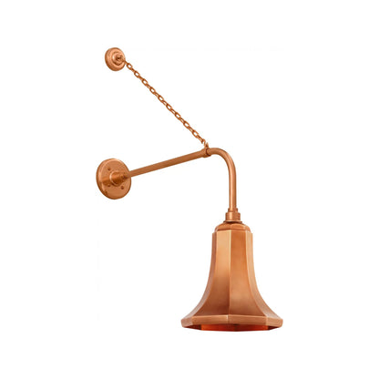 Academy Anchored Rex Barn Outdoor Wall Light in Soft Copper (9.25-Inch Soft Copper Savannah Shade).