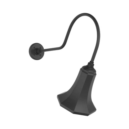 Academy Angled Flynn Barn Outdoor Wall Light in Matte Black (9.25-Inch Matte Black Savannah Shade).