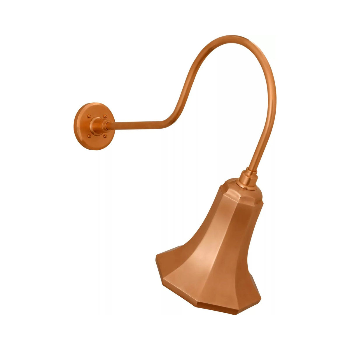 Academy Angled Flynn Barn Outdoor Wall Light in Soft Copper (9.25-Inch Soft Copper Savannah Shade).