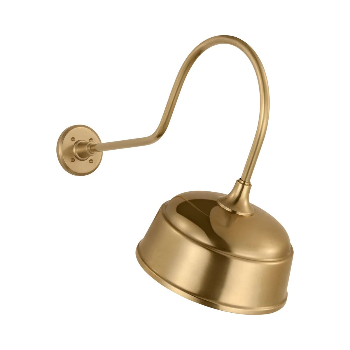 Academy Angled Flynn Barn Outdoor Wall Light in Hand-Rubbed Antique Brass (12.5-Inch Hand-Rubbed Antique Brass Rockhouse Shade).