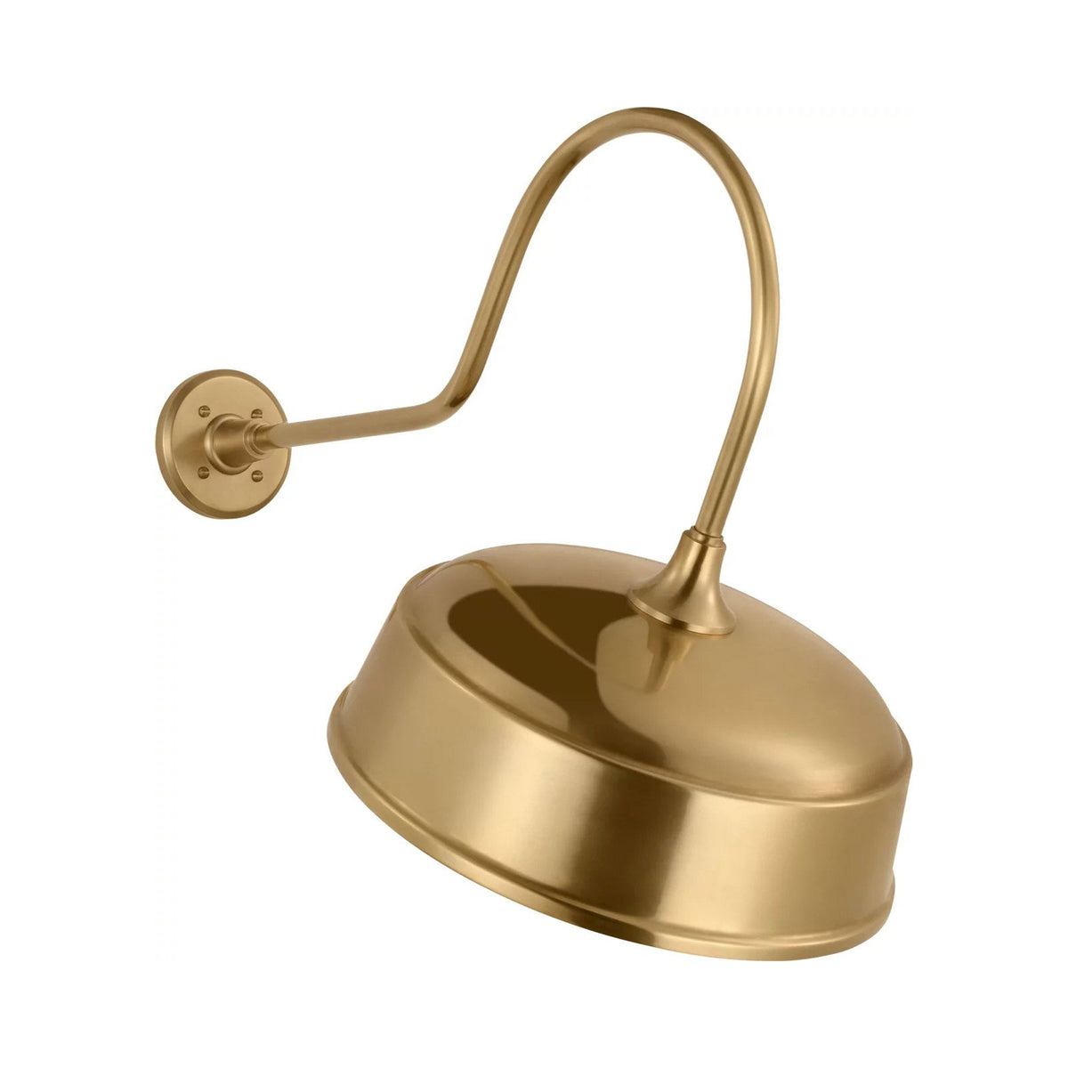 Academy Angled Flynn Barn Outdoor Wall Light in Hand-Rubbed Antique Brass (16-Inch Hand-Rubbed Antique Brass Rockhouse Shade).