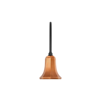 Academy Arched Mack Barn Outdoor Wall Light in Matte Black (7.5-Inch Soft Copper Savannah Shade).