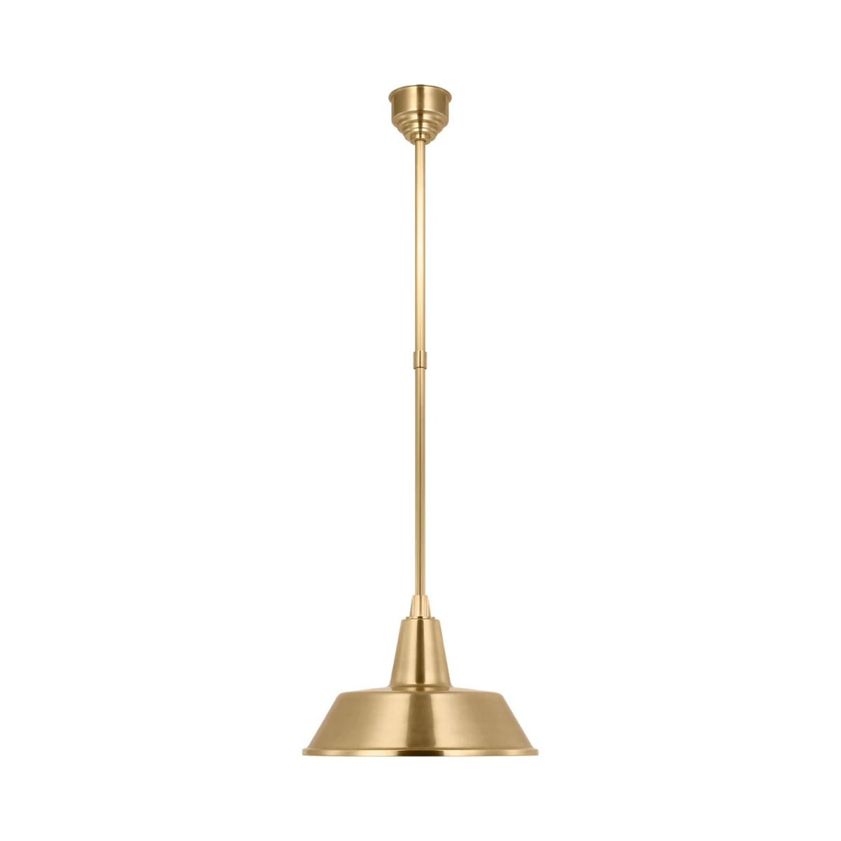 Academy Bowers Outdoor Pendant Light in Hand-Rubbed Antique Brass/Hand-Rubbed Antique Brass (16-Inch).
