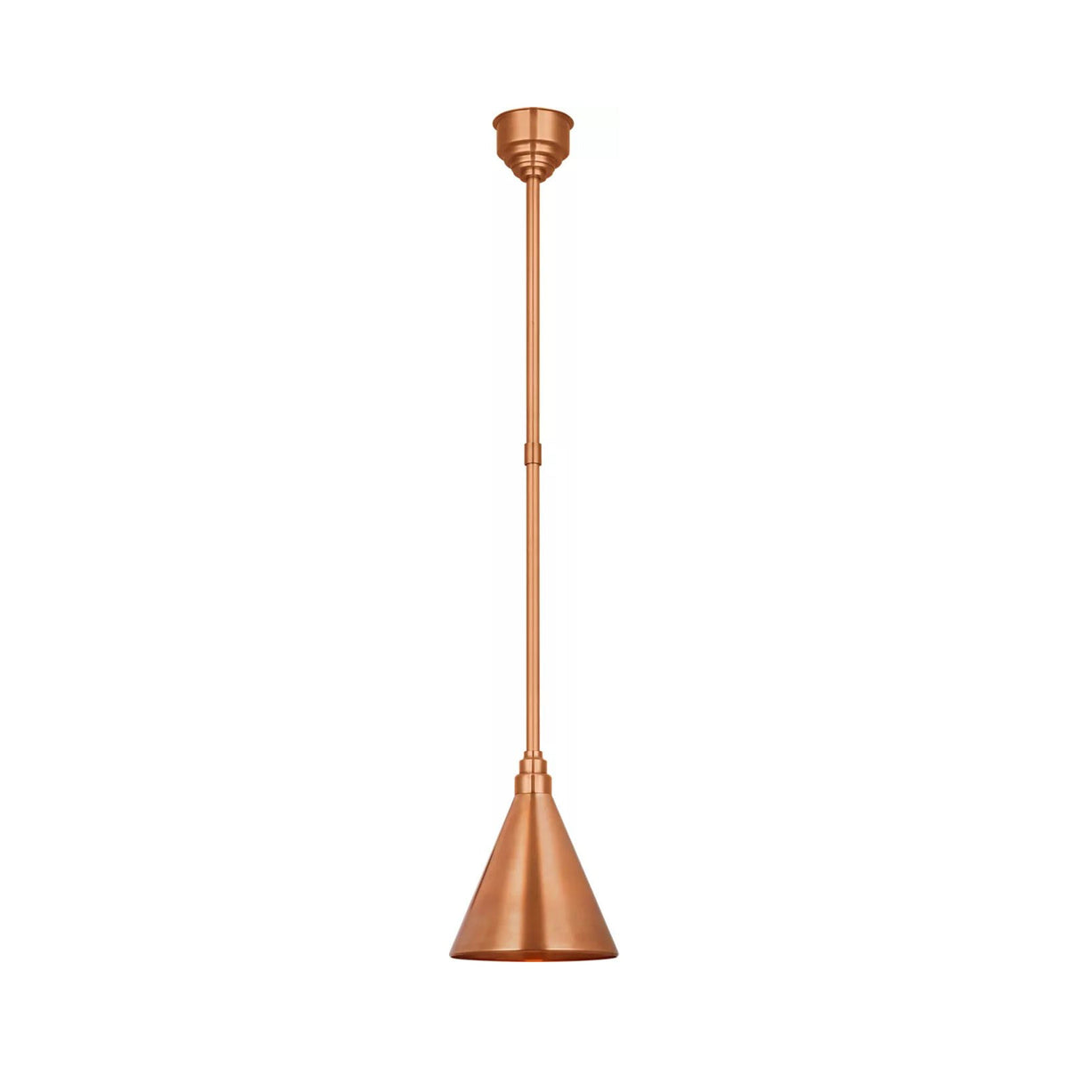 Academy Conical Savannah Outdoor Pendant Light in Soft Copper/Soft Copper (9-Inch).