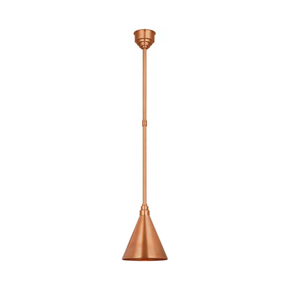 Academy Conical Savannah Outdoor Pendant Light in Soft Copper/Soft Copper (9-Inch).