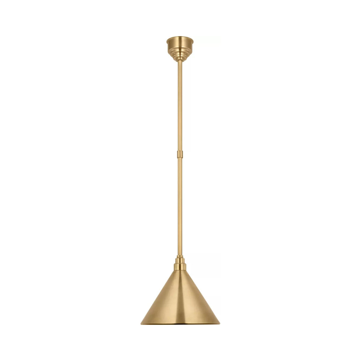 Academy Conical Savannah Outdoor Pendant Light in Hand-Rubbed Antique Brass/Hand-Rubbed Antique Brass (12.5-Inch).