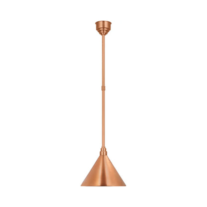 Academy Conical Savannah Outdoor Pendant Light in Soft Copper/Soft Copper (12.5-Inch).