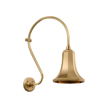 Academy Larrabee Barn Outdoor Wall Light in Hand-Rubbed Antique Brass/9.25-Inch Hand-Rubbed Antique Brass Savannah Shade (21-Inch).