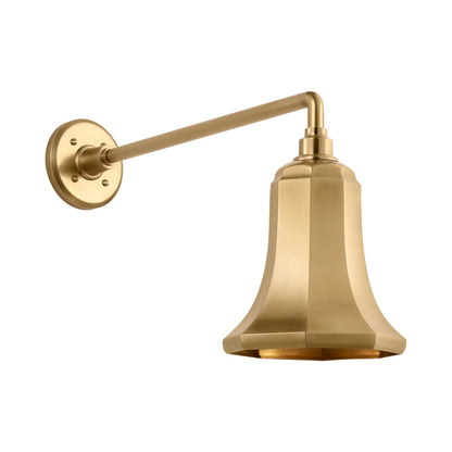 Academy Mack Barn Outdoor Wall Light in Hand-Rubbed Antique Brass (7.5-Inch Hand-Rubbed Antique Brass Savannah Shade).
