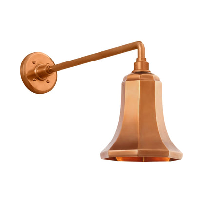 Academy Mack Barn Outdoor Wall Light in Soft Copper (7.5-Inch Soft Copper Savannah Shade).