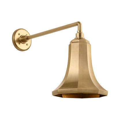Academy Mack Barn Outdoor Wall Light in Hand-Rubbed Antique Brass (9.25-Inch Hand-Rubbed Antique Brass Savannah Shade).