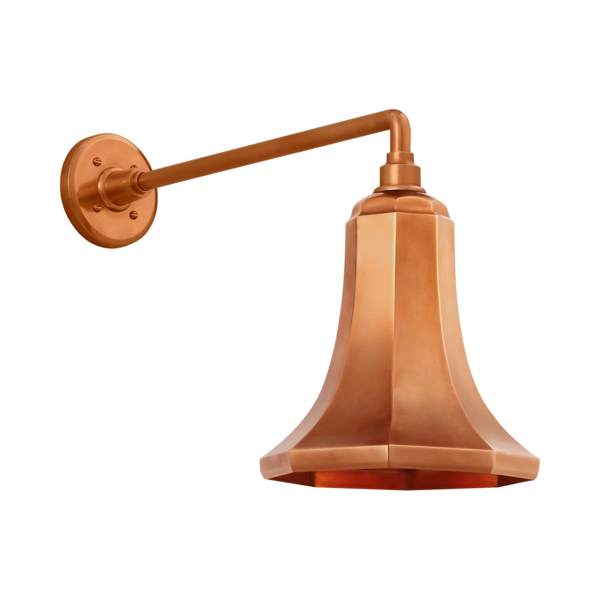 Academy Mack Barn Outdoor Wall Light in Soft Copper (9.25-Inch Soft Copper Savannah Shade).