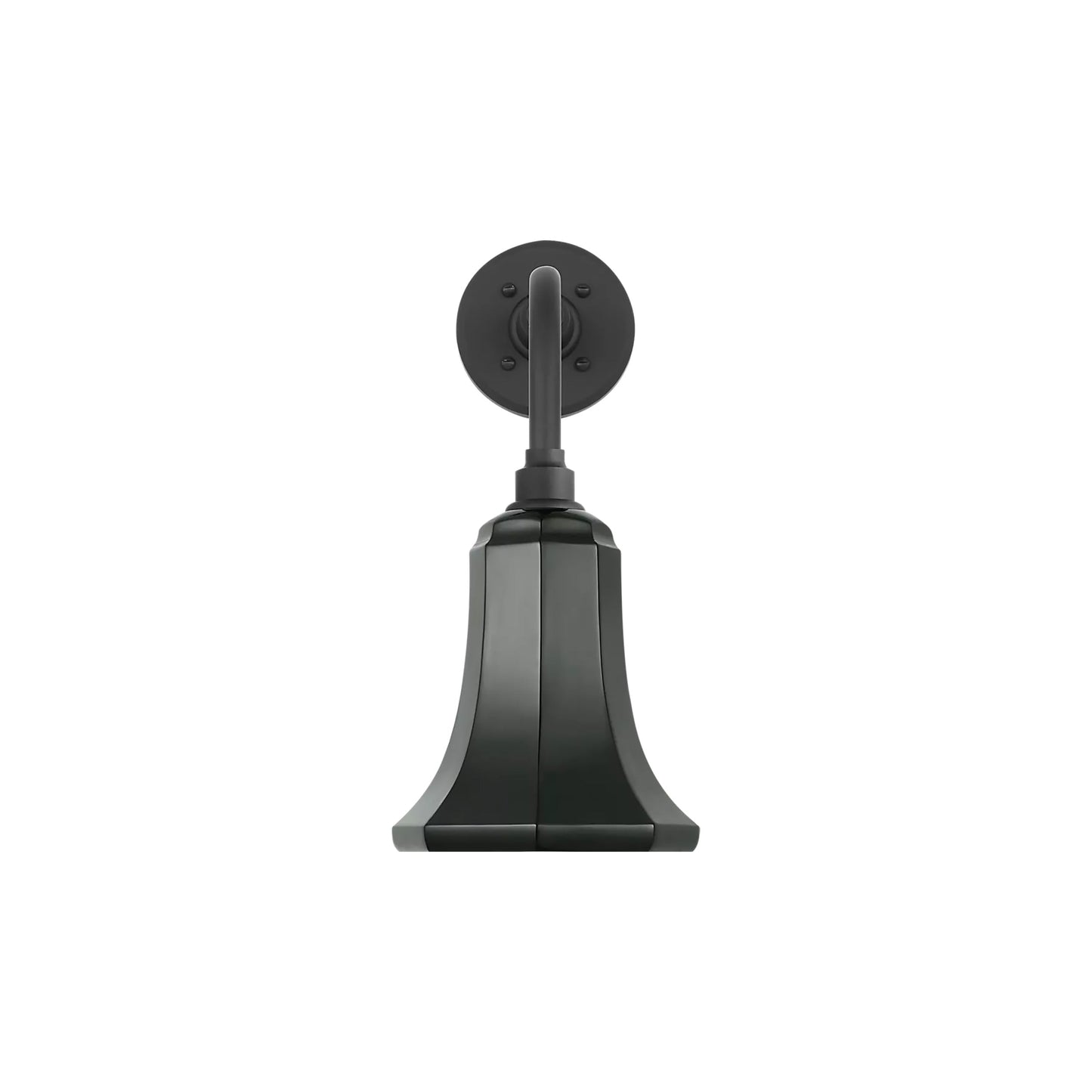 Academy Rex Barn Outdoor Wall Light in Matte Black (7.5-Inch Green Savannah Shade).
