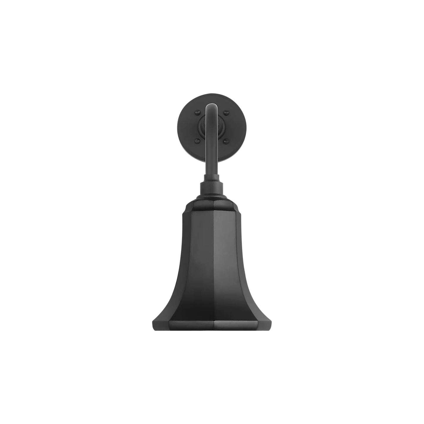 Academy Rex Barn Outdoor Wall Light in Matte Black (7.5-Inch Matte Black Savannah Shade).