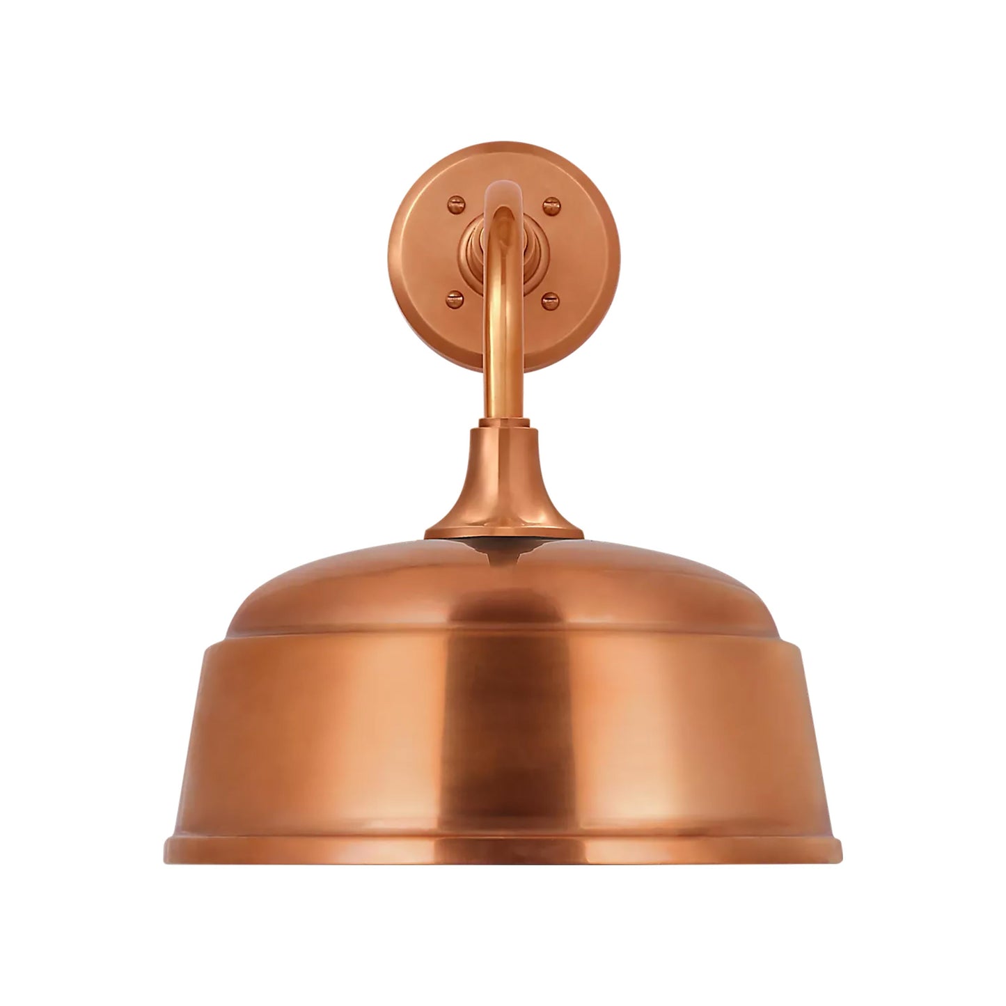 Academy Rex Barn Outdoor Wall Light in Soft Copper (12.5-Inch Soft Copper Rockhouse Shade).