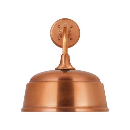 Academy Rex Barn Outdoor Wall Light in Soft Copper (12.5-Inch Soft Copper Rockhouse Shade).